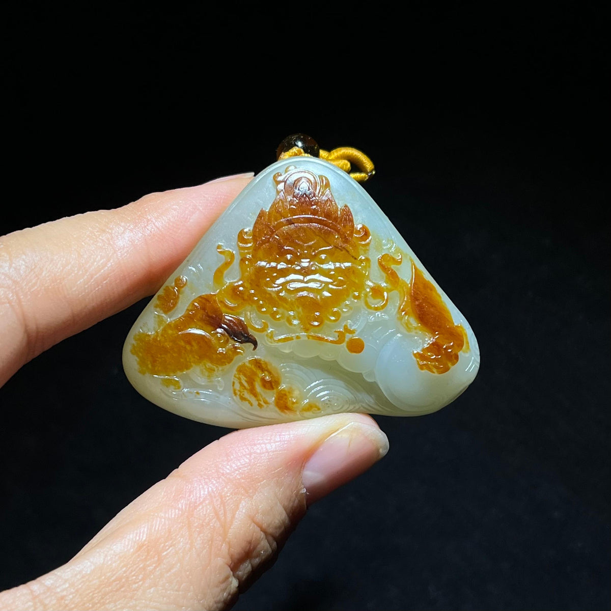 和田籽料黄财神（40.5g）