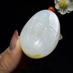 和田玉籽料观音挂件（43.2g）