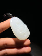 和田玉骑龙观音（45.0g）