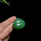 和田碧玉辣阳绿佛公挂件（24.7g）