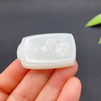 和田玉羊脂白玉羊玉牌（19.03g）