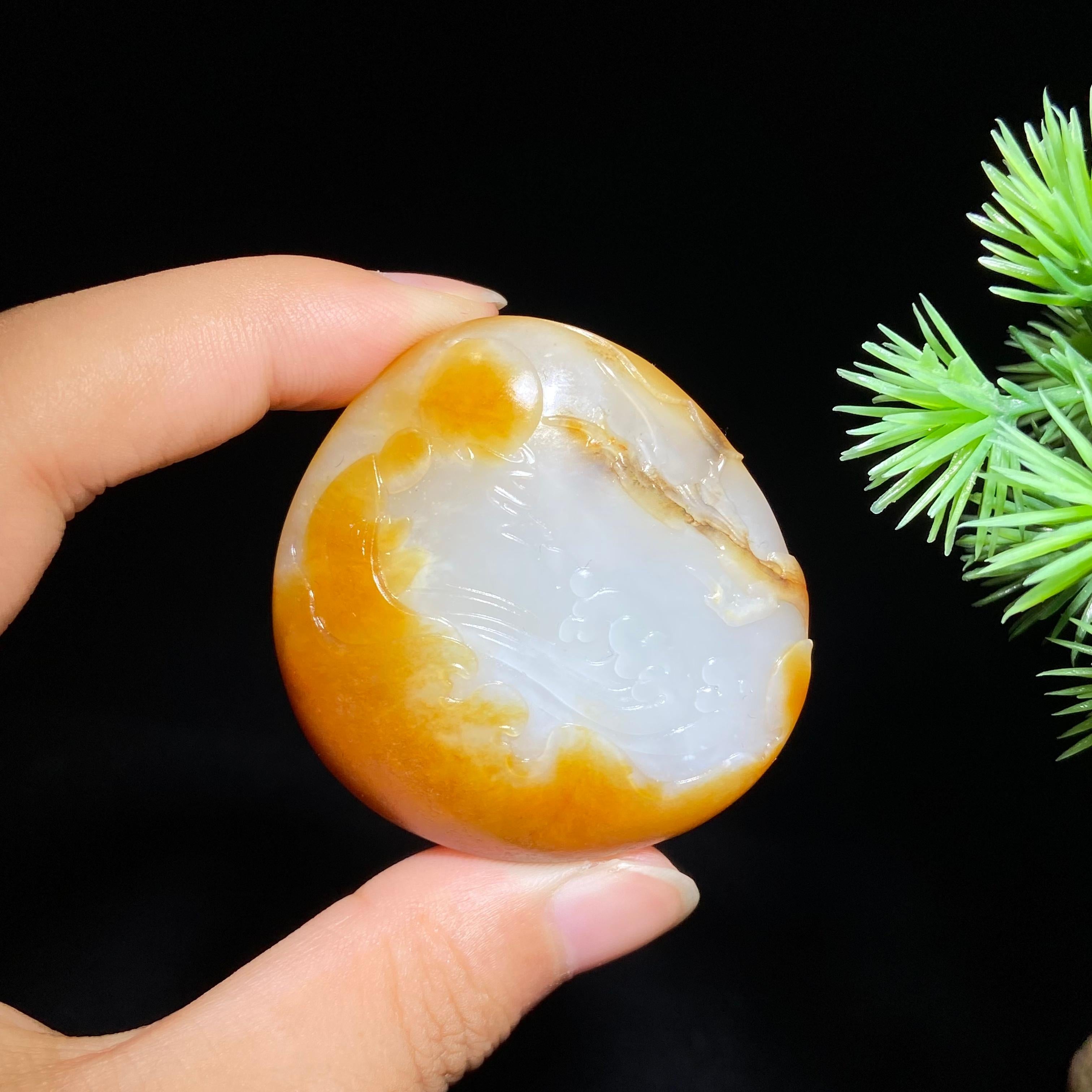 和田玉籽料马凤山悟道（45.7g）