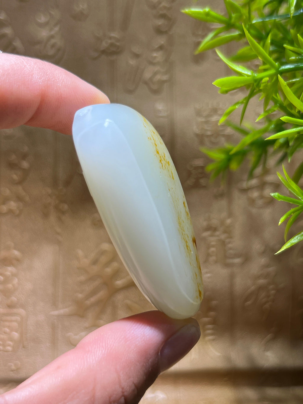 和田玉籽料平安无事牌（47.3g）