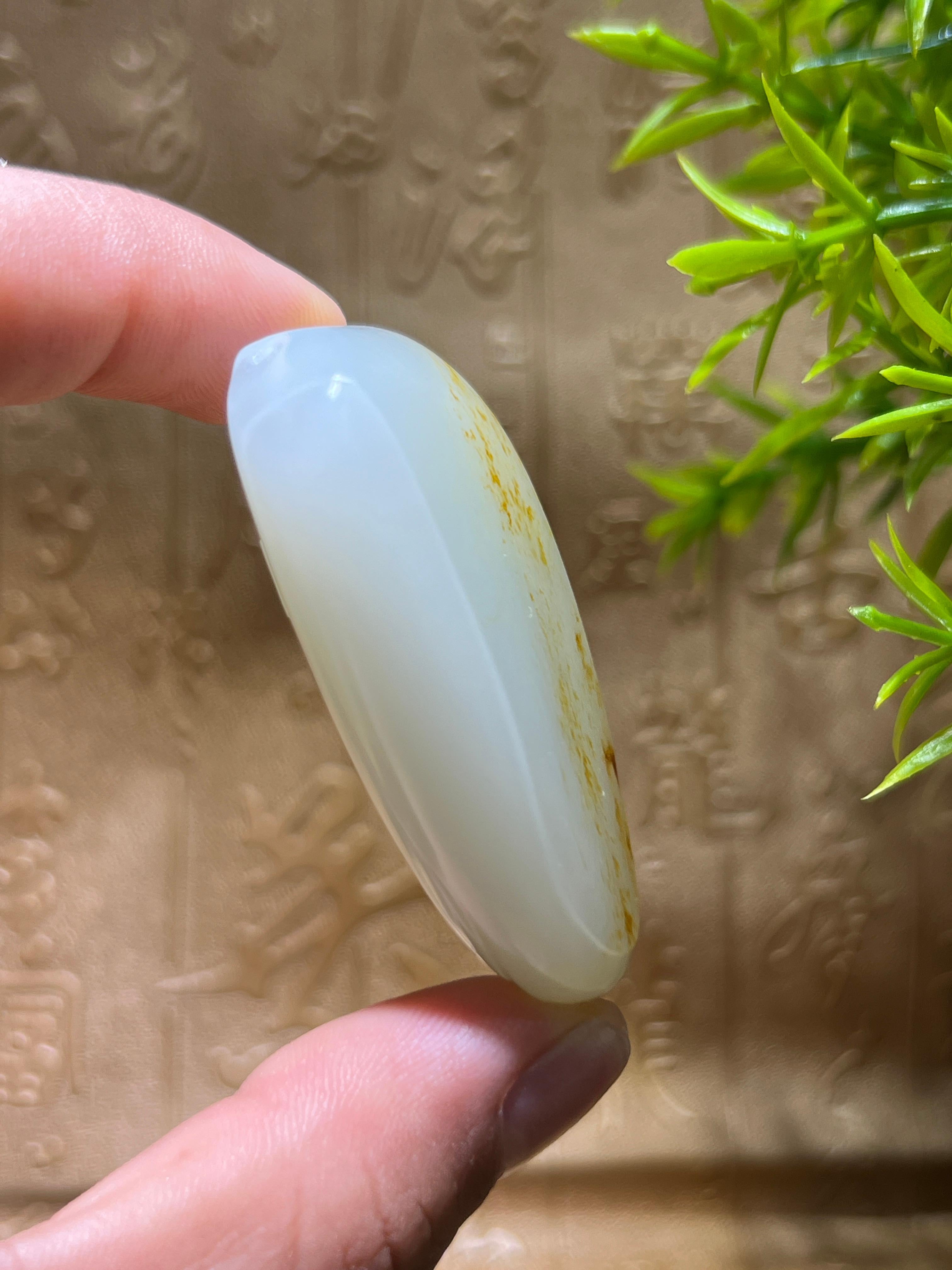 和田玉籽料平安无事牌（47.3g）