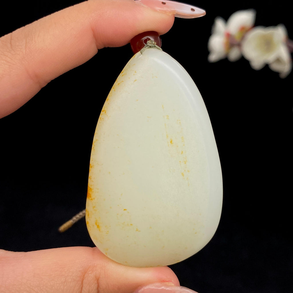 和田玉籽料【观音】挂件（48.5g）
