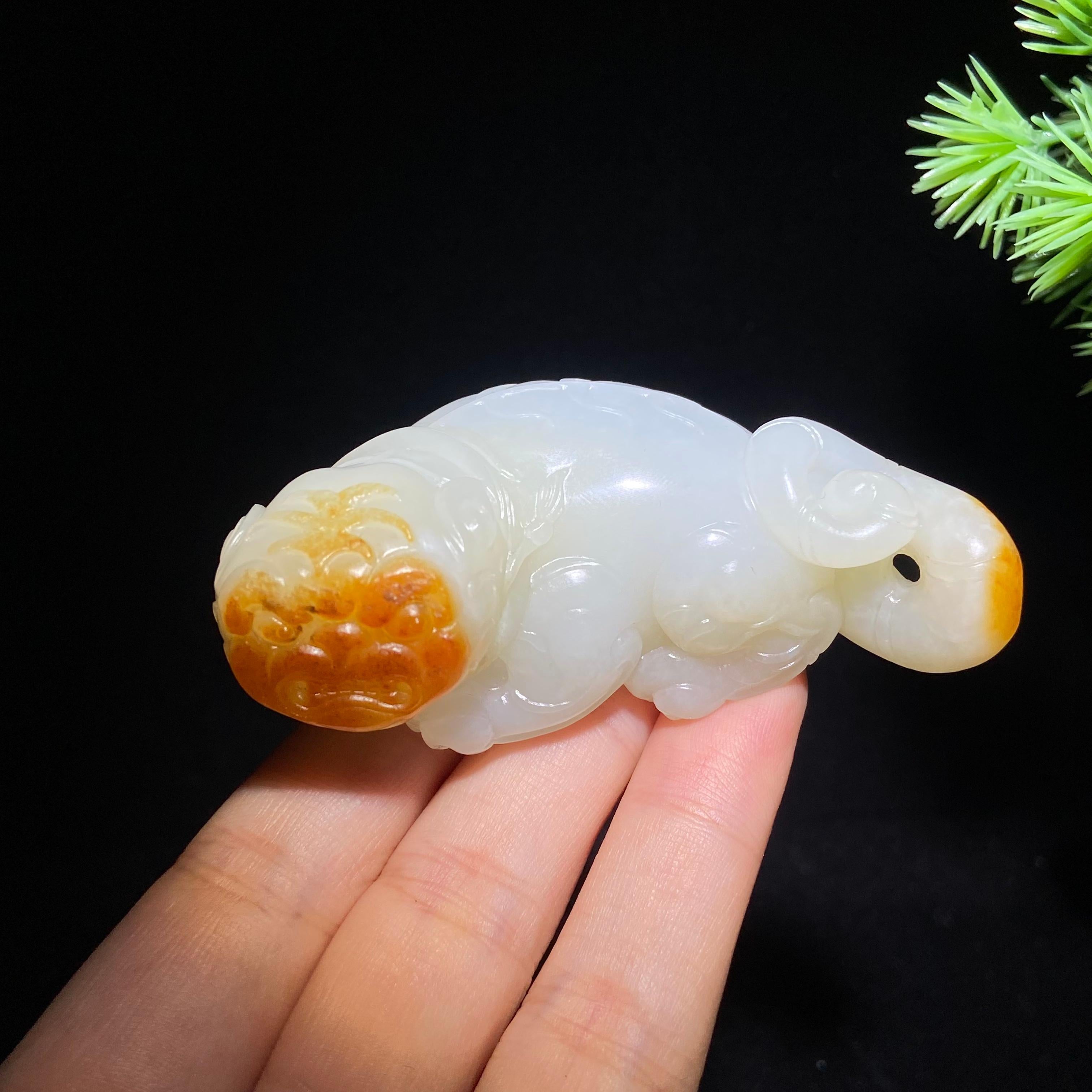 和田玉籽料老虎（85.5g）