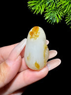 和田玉糖白玉多子多福挂件（19.5g）