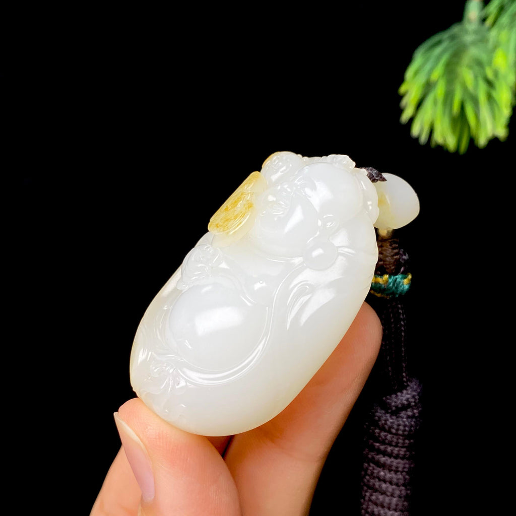 和田玉籽料佛公（46.7g）