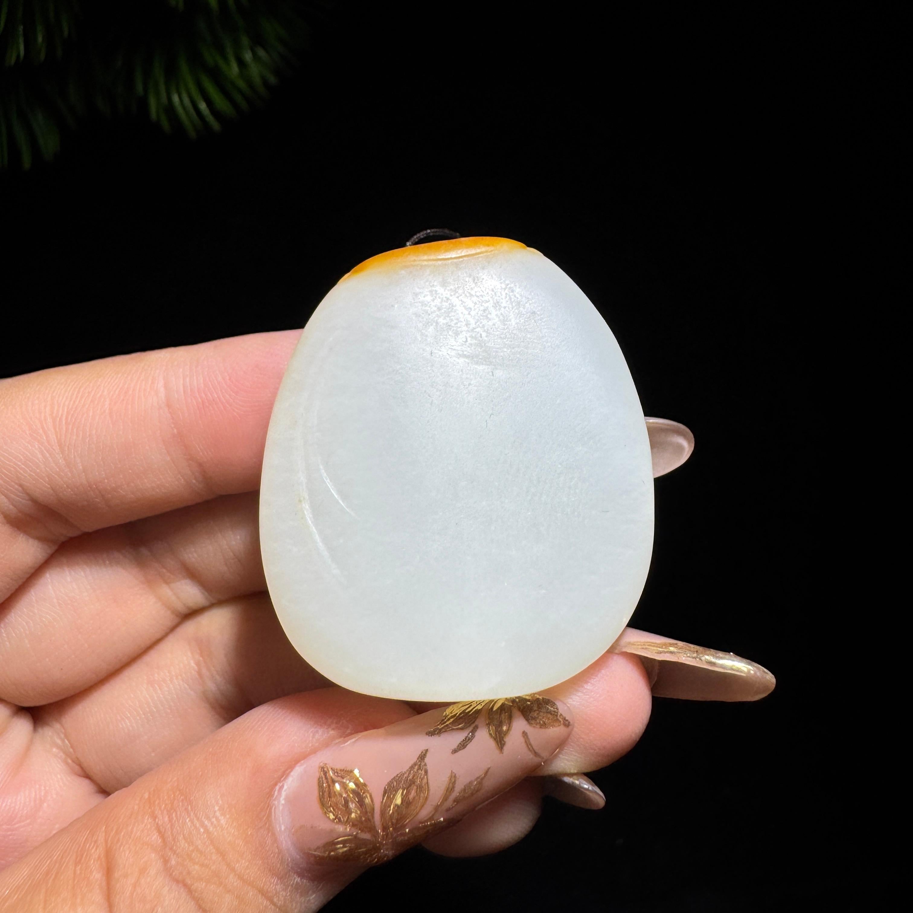 和田玉籽料白玉佛公（29.0g）