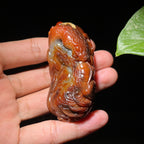 和田玉籽料红沁五毒挂件（91.3g）