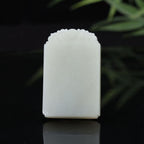 和田玉洒金皮无事牌挂坠（74.3g）