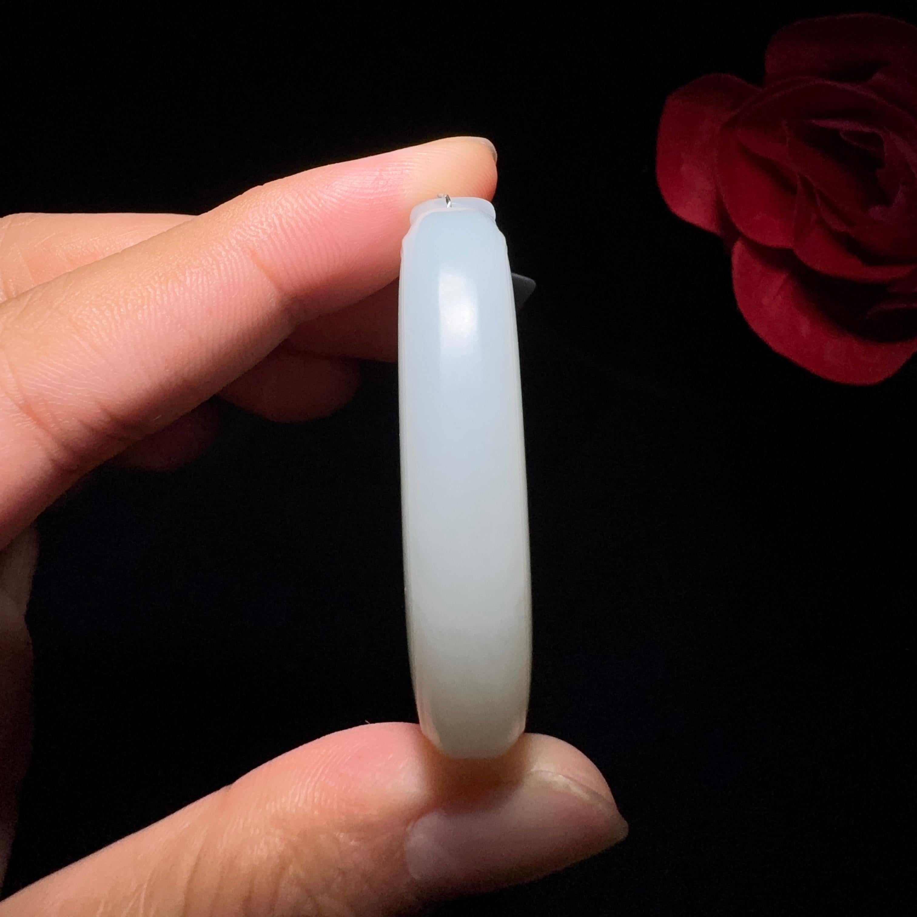 和田玉白玉平安无事牌（36.1g）