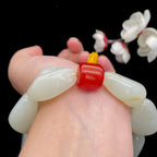和田玉白玉籽料【精品手串】（102.3g）