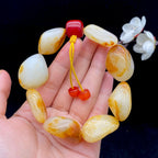 和田玉洒金皮籽料【精品手串】（95.1g）