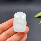 和田玉羊脂白玉羊玉牌（19.03g）