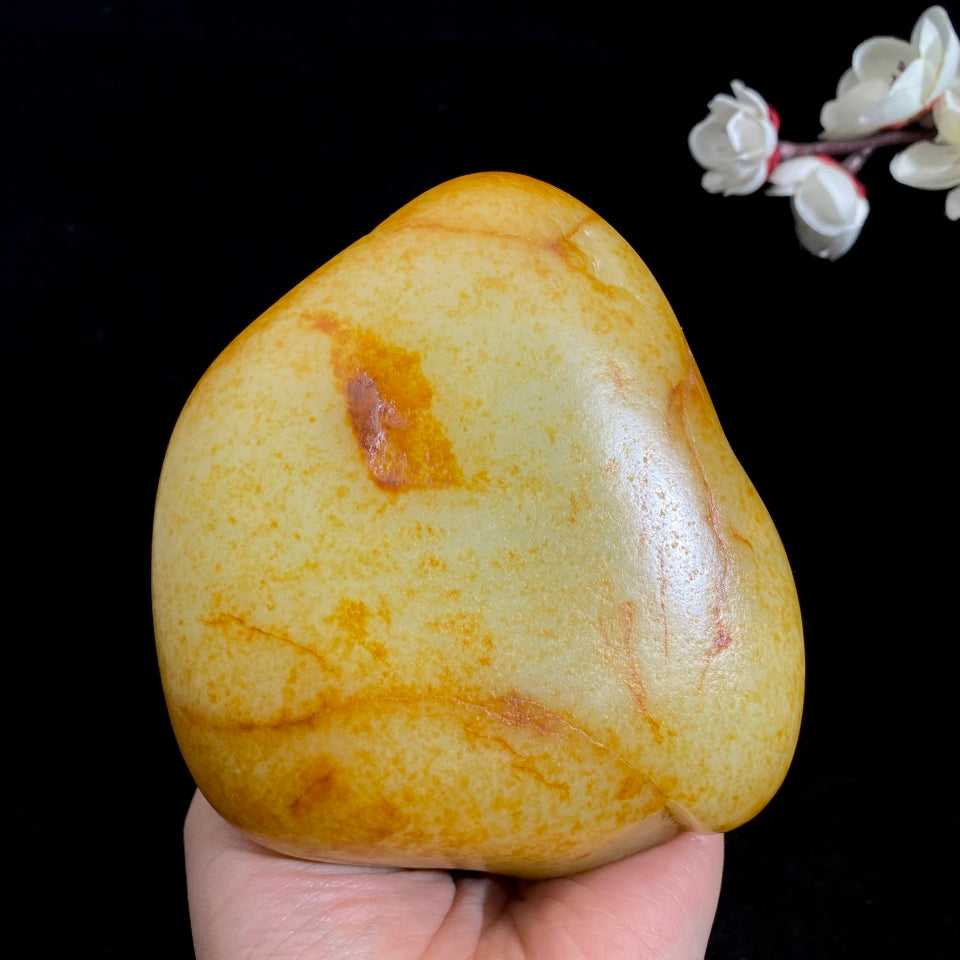 和田玉洒红皮籽料（1087.2g）