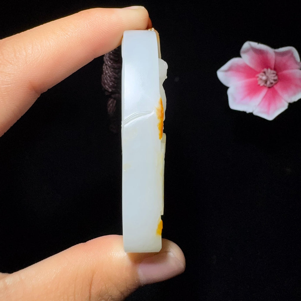 和田玉籽料双童启瑞（71.7g）