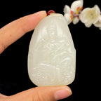 和田玉白玉籽料【观音牌】（88.8g）