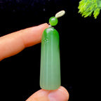 和田玉碧玉长平安无事牌（14.4g）