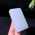 收藏级和田山料白玉无事牌（77.6g）