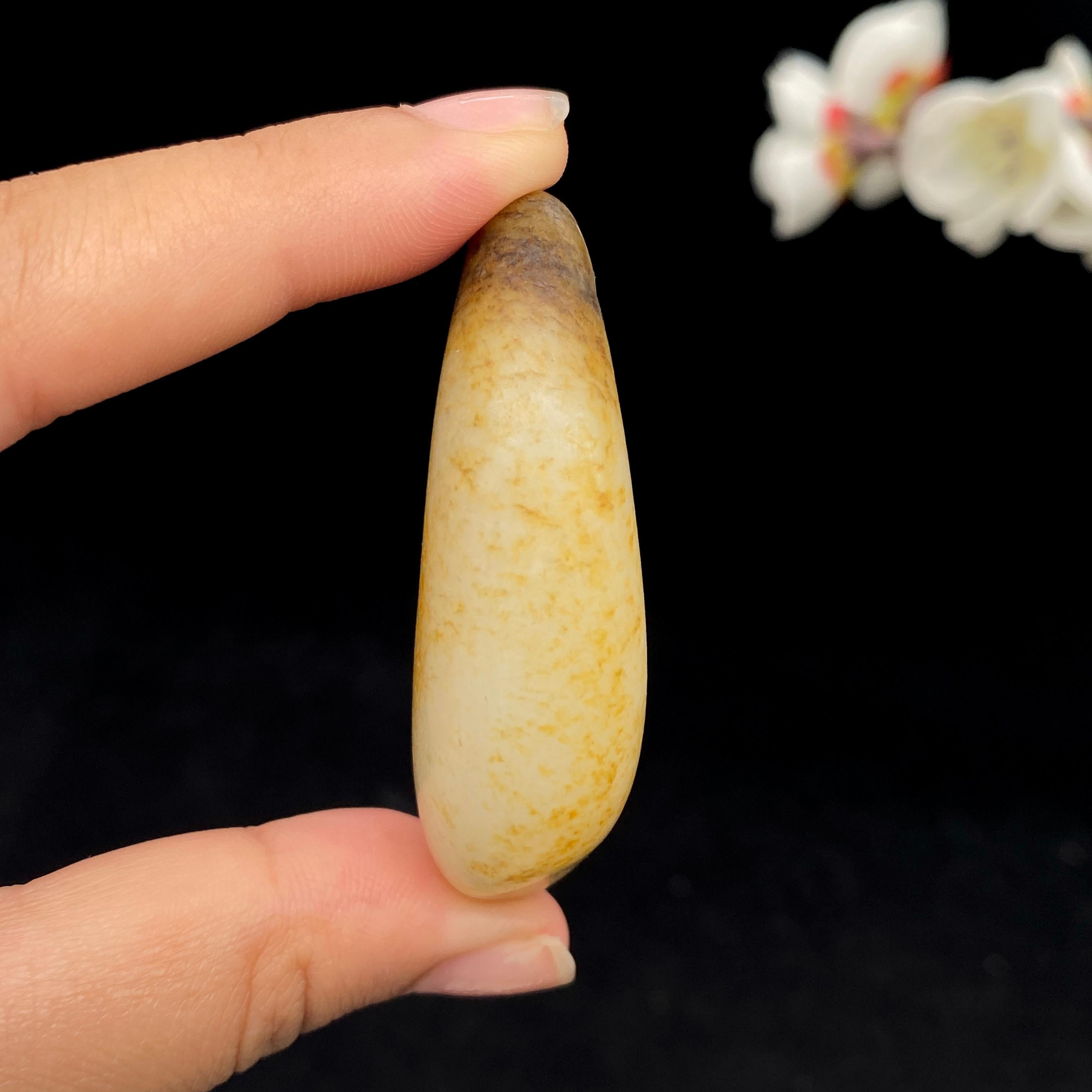 和田玉洒金皮籽料挂件（38.5g）