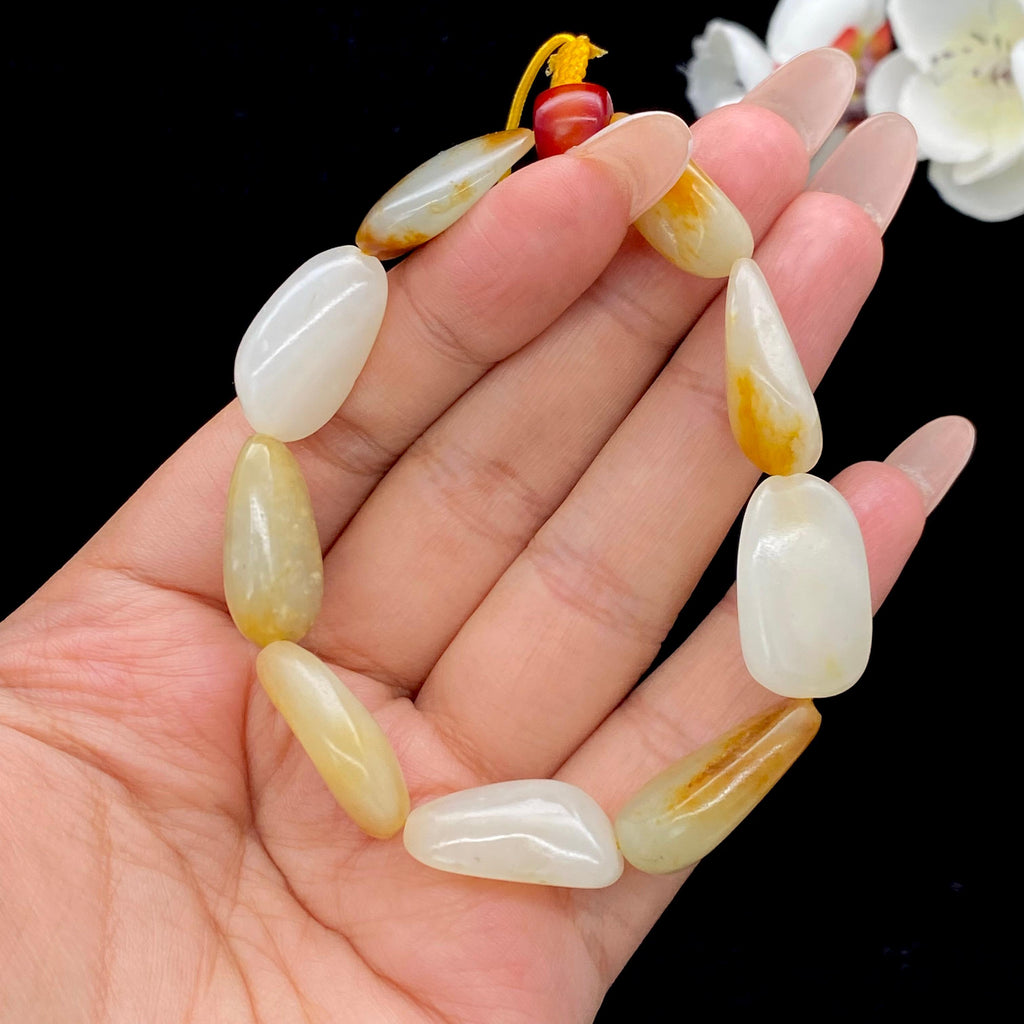 和田玉黄皮籽料【精品手串】（33.2g）