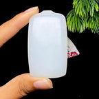 和田玉白玉无事牌（45.7g）