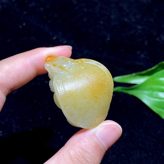和田玉籽料龙龟挂件（31.4g）