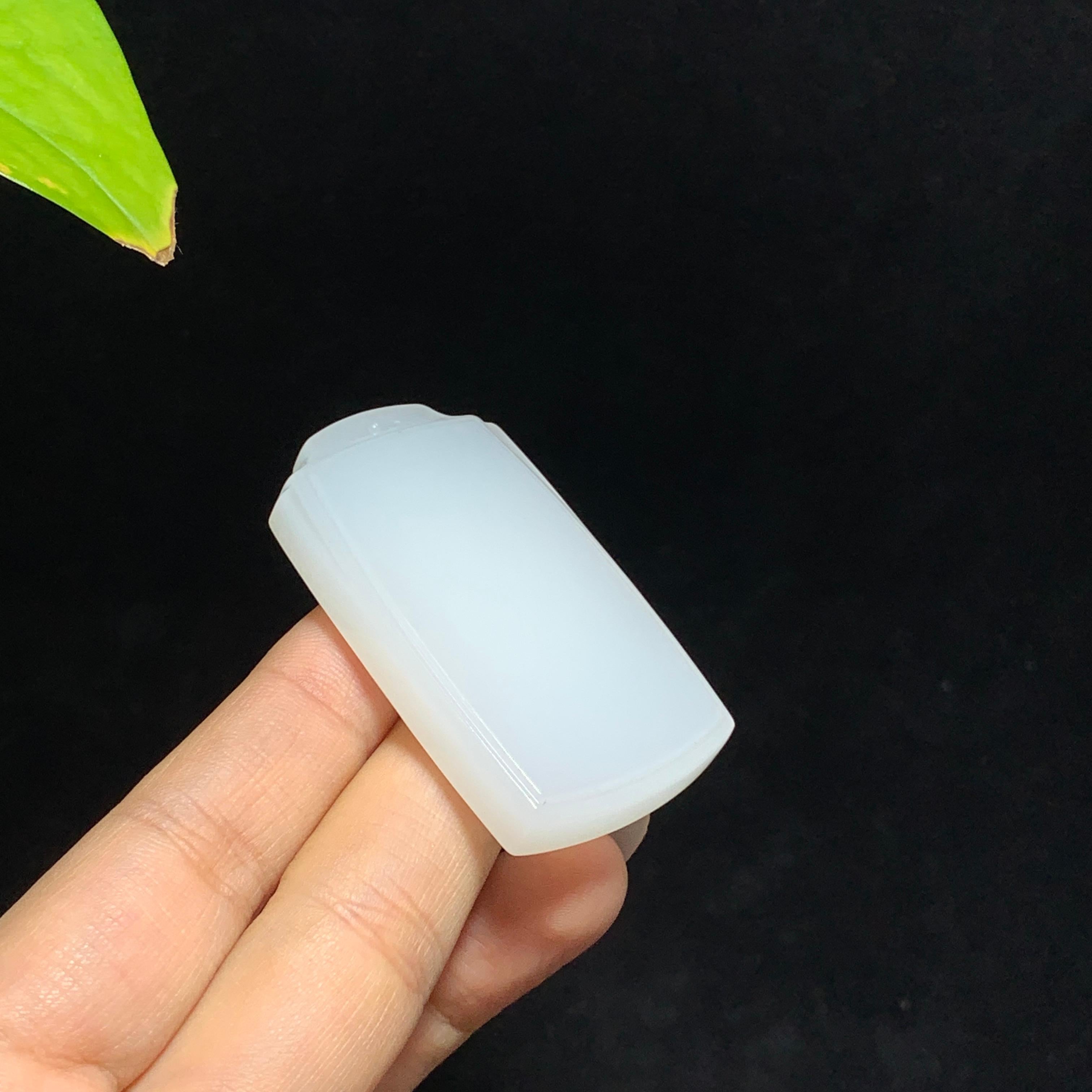 和田山料白玉无事牌挂件（37.7g）