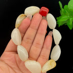 和田玉洒金皮籽料【精品手串】（53.3g）