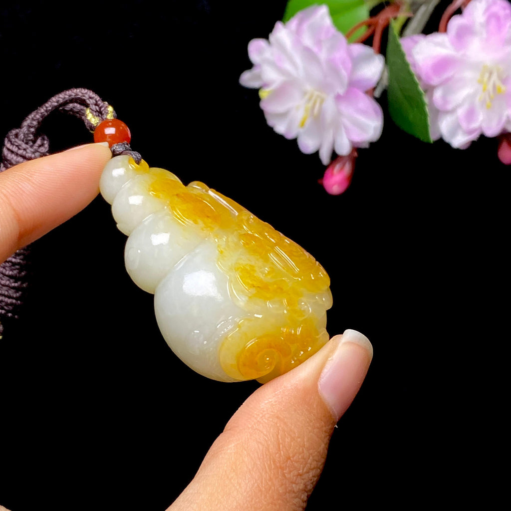 和田玉籽料海螺（36.7g）