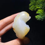 和田玉籽料貔貅把件（86.2g）