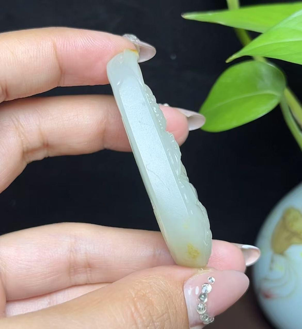 新疆和田玉籽料文殊菩萨（34.2g）