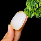 和田玉糖白无事牌（26.2g）