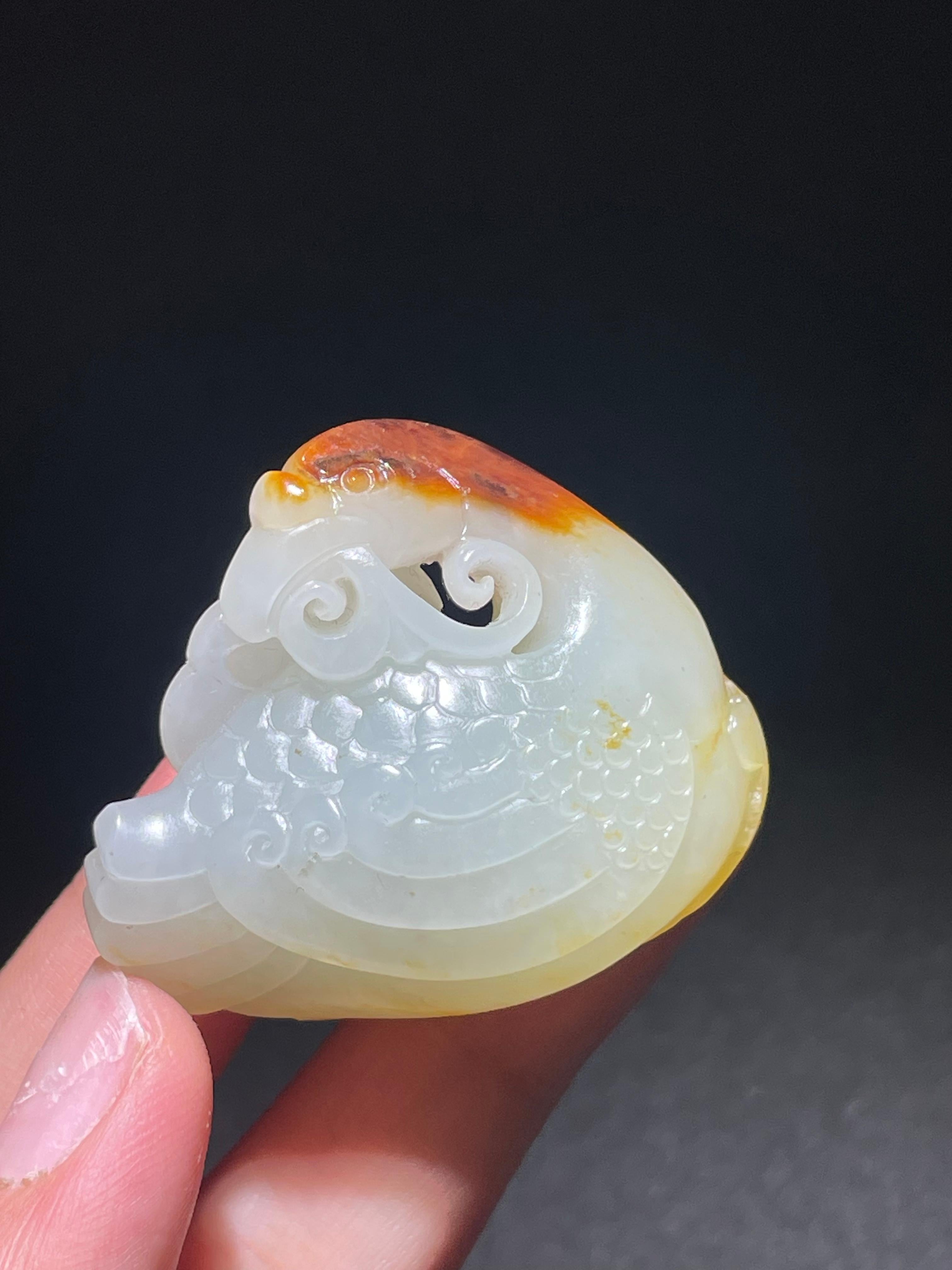 和田玉籽料白玉鹅（38.0g）