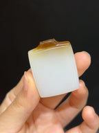 和田玉且末料平安无事牌（19.0g）