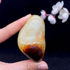和田玉聚红皮籽料手把件（145.1g）