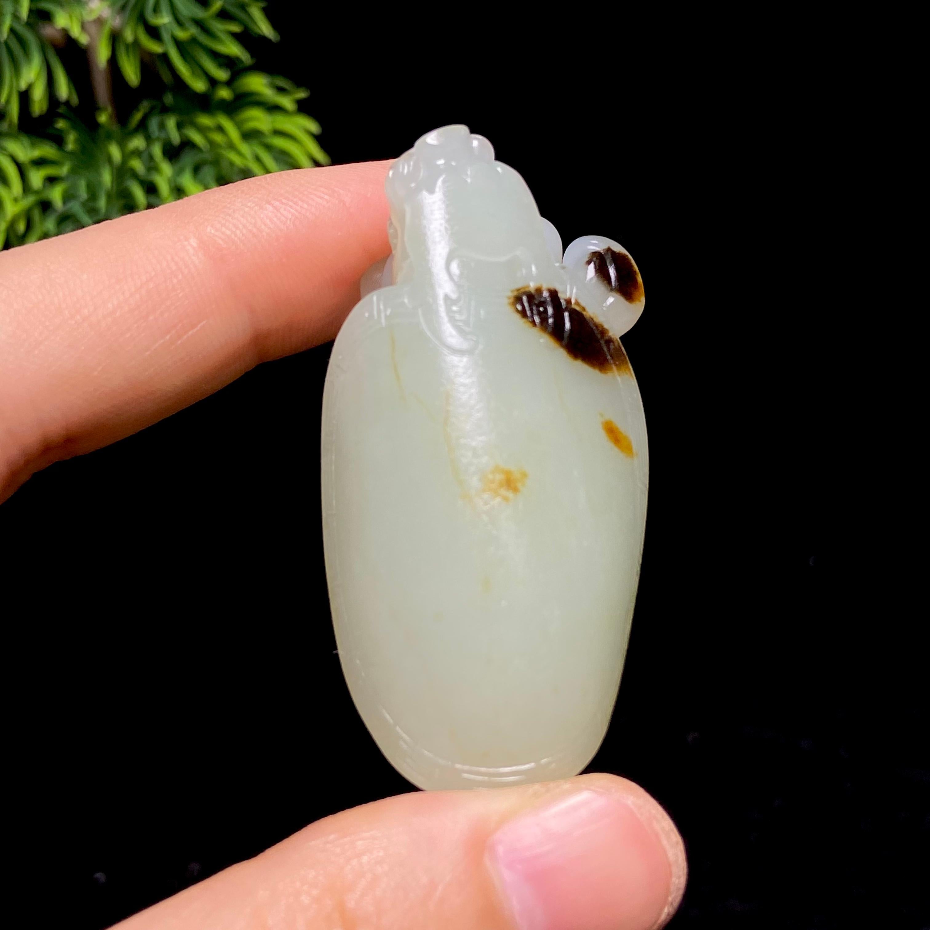 和田玉籽料龙龟（38.1g）