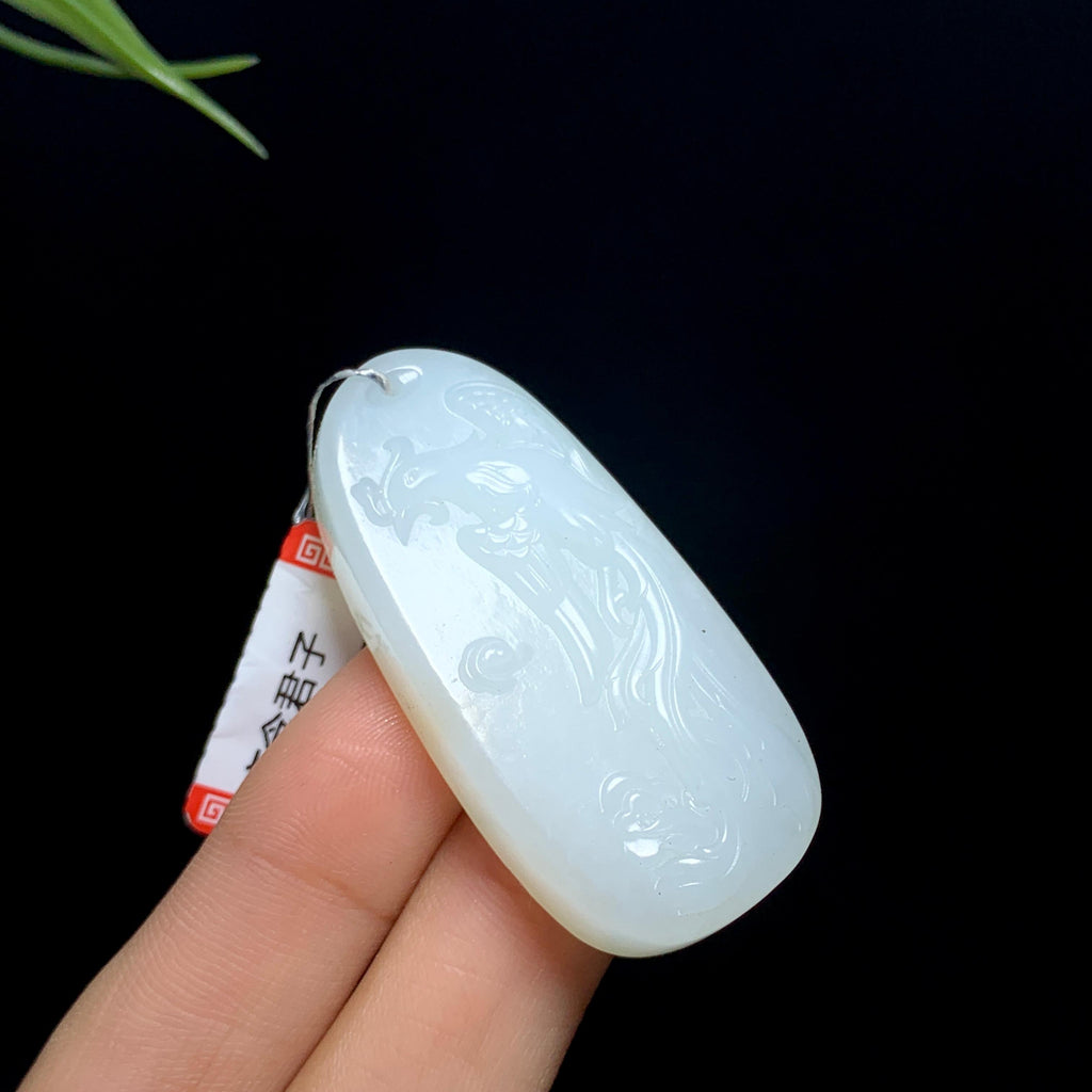 和田山料白玉凤凰挂件（20.5g）