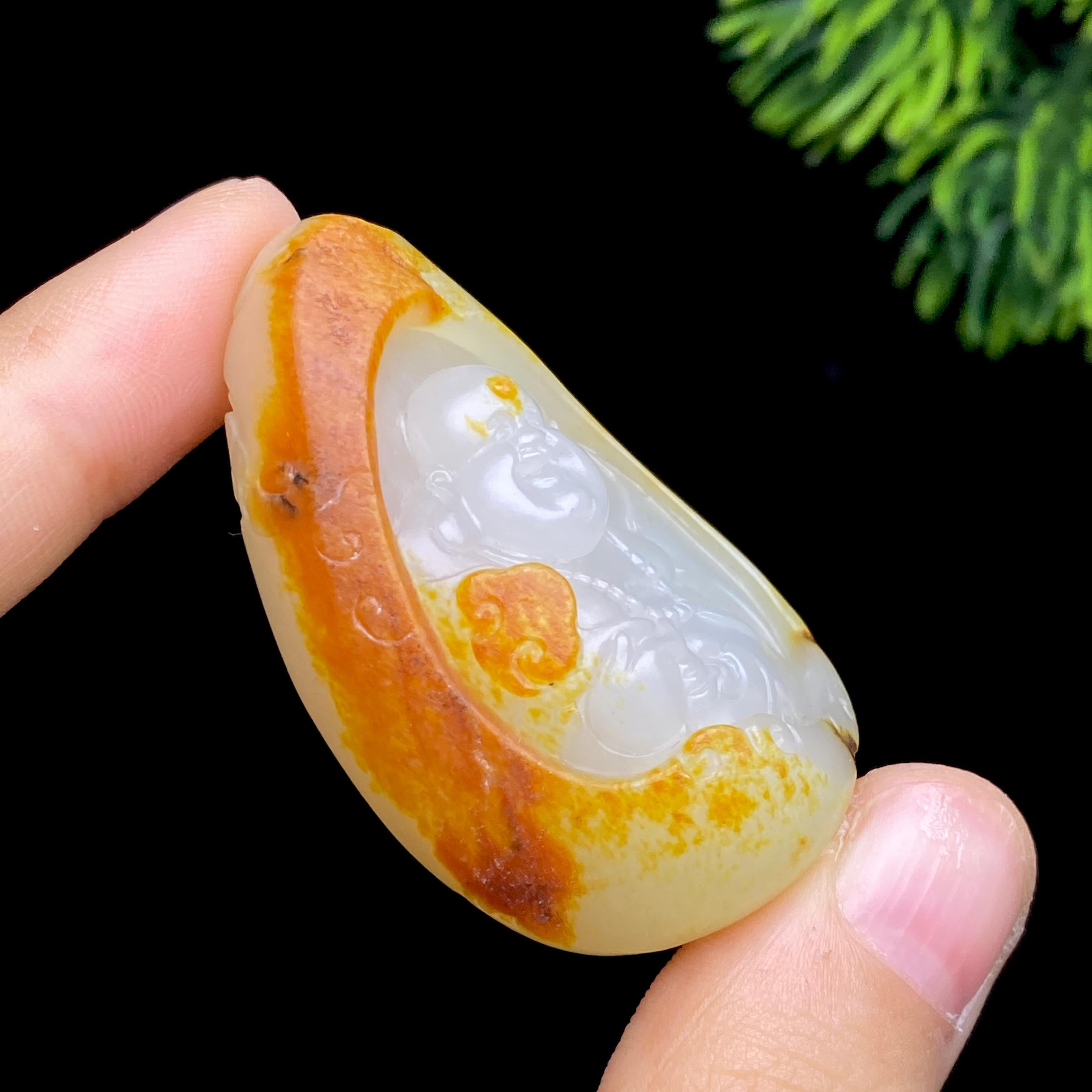 和田玉籽料佛公（38.5g）