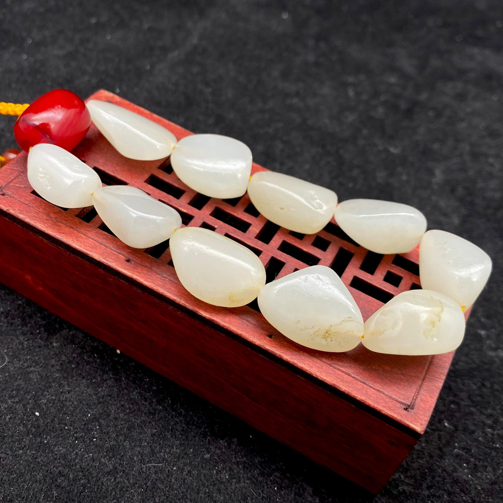和田玉白玉【精品手串】（39.7g）