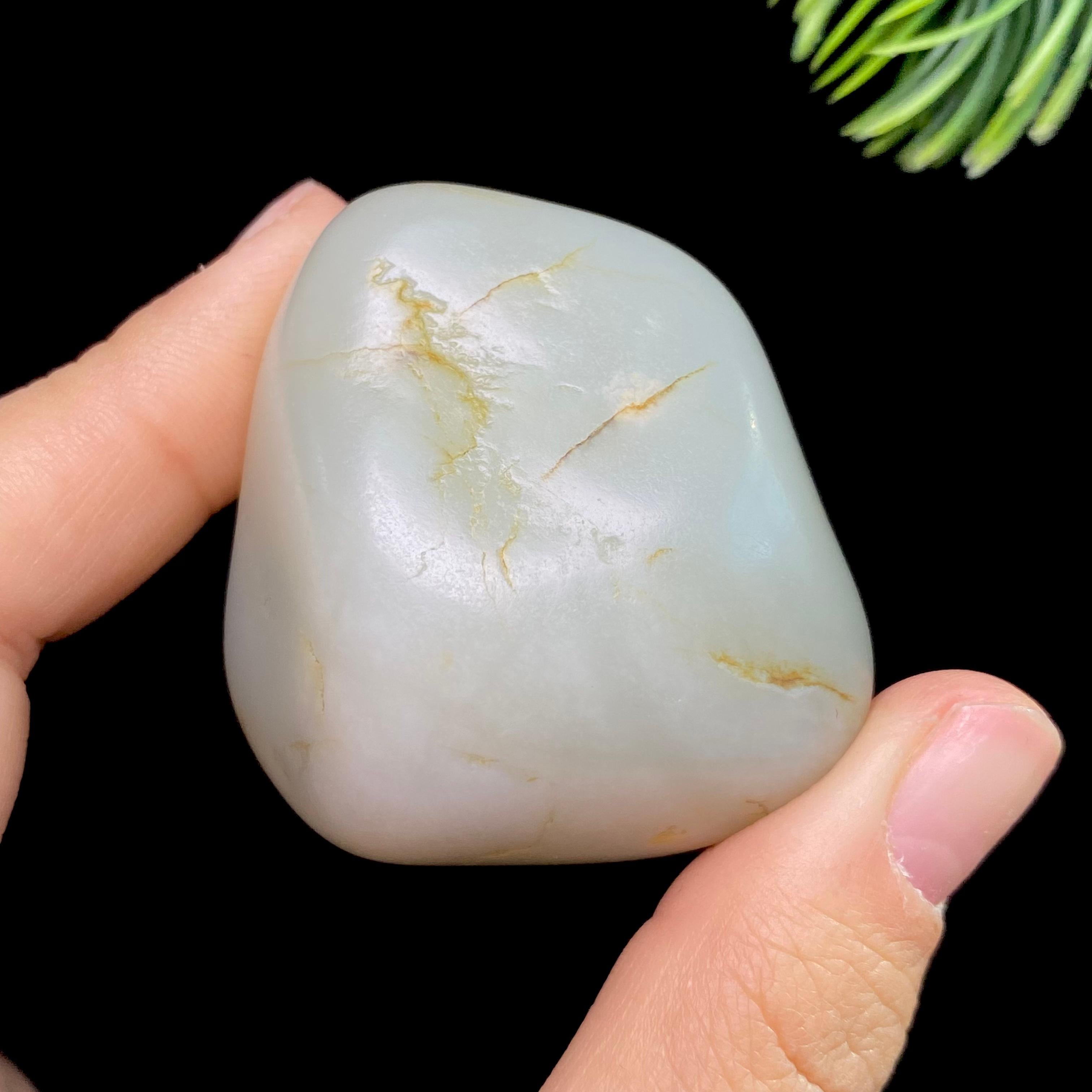 和田玉黄沁皮籽料原石（27.8g） – 厚德载玉