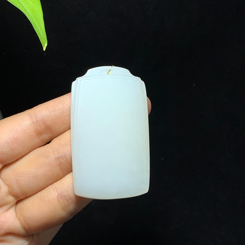 和田山料白玉无事牌挂件（50.8g）