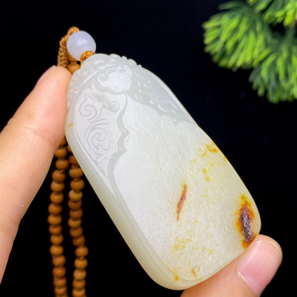 和田玉籽料无事牌（58.3g）