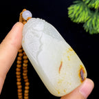 和田玉籽料无事牌（58.3g）