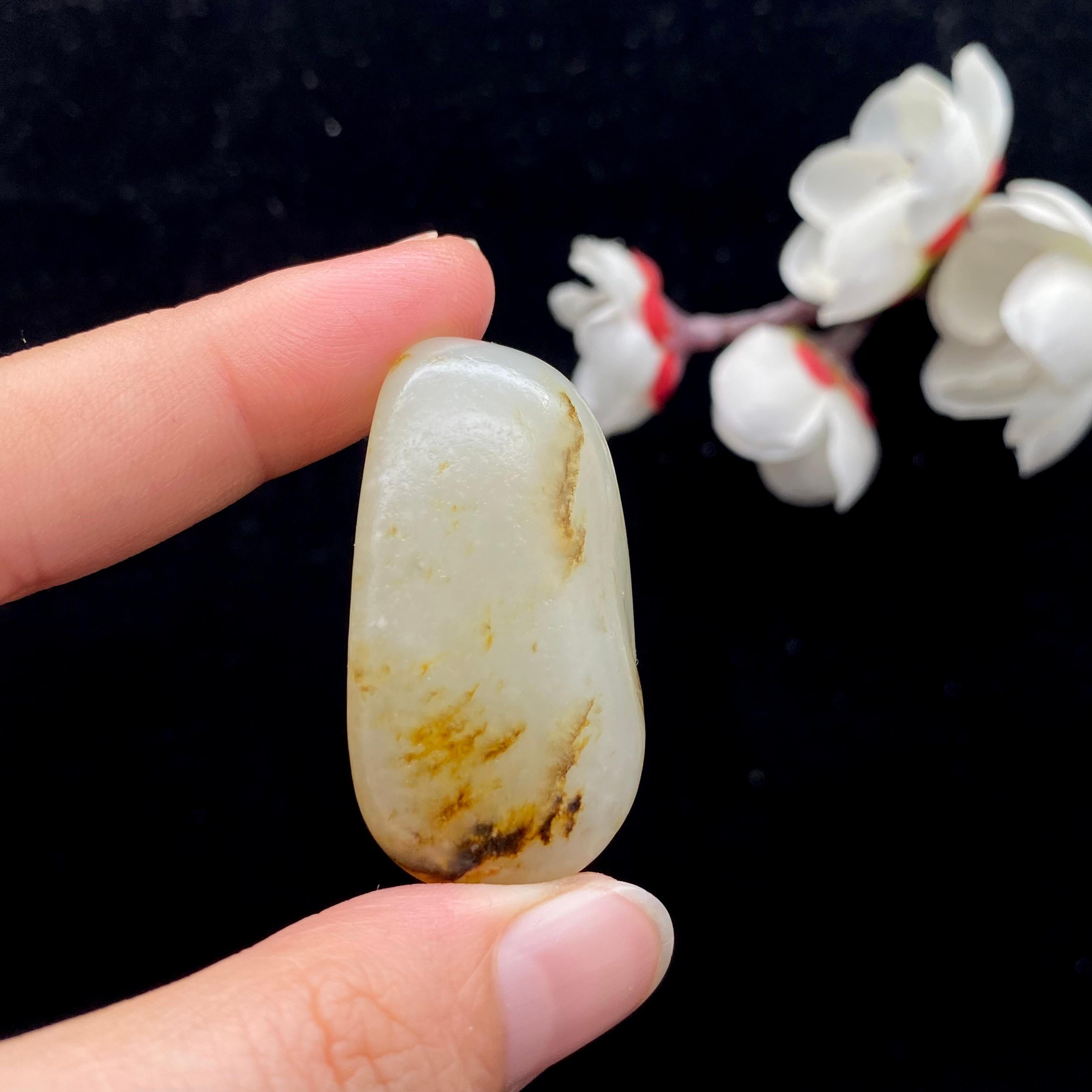 和田玉洒金皮籽料挂件（22.3g）