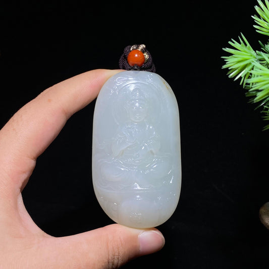 和田玉籽料观音（81.1g）