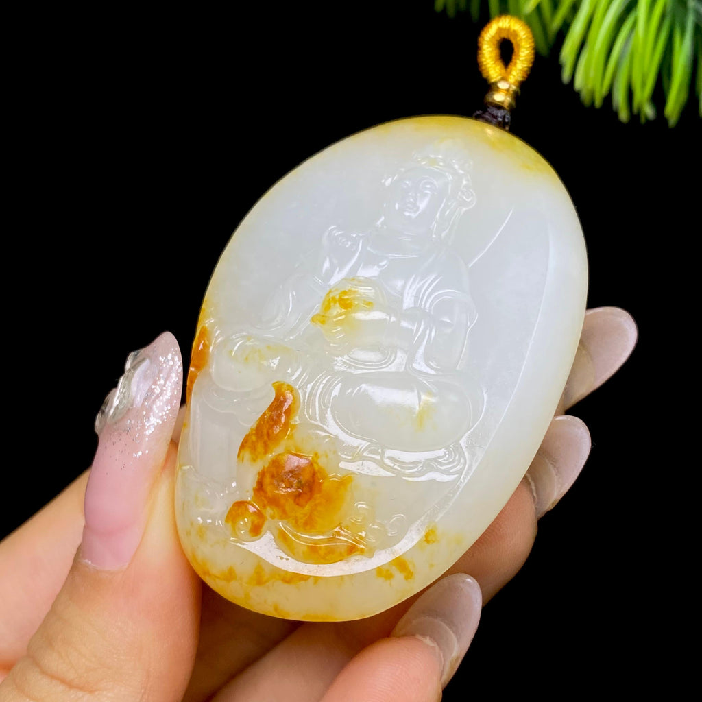 和田玉籽料观音（63.5g）