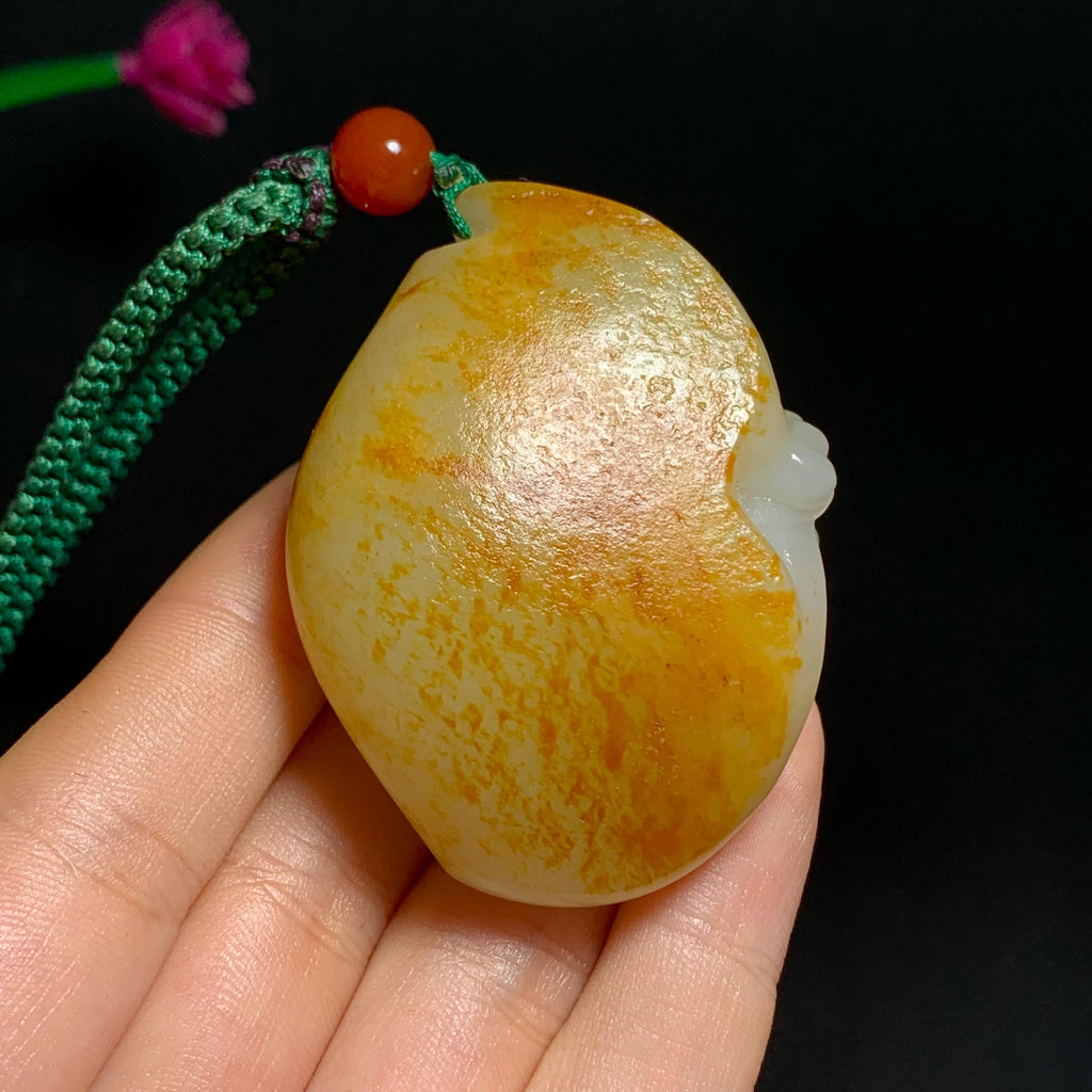 收藏级新疆和田玉籽料貔貅手把件（97.0g）