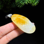 和田籽料撒金皮兽面牌（27.0g）